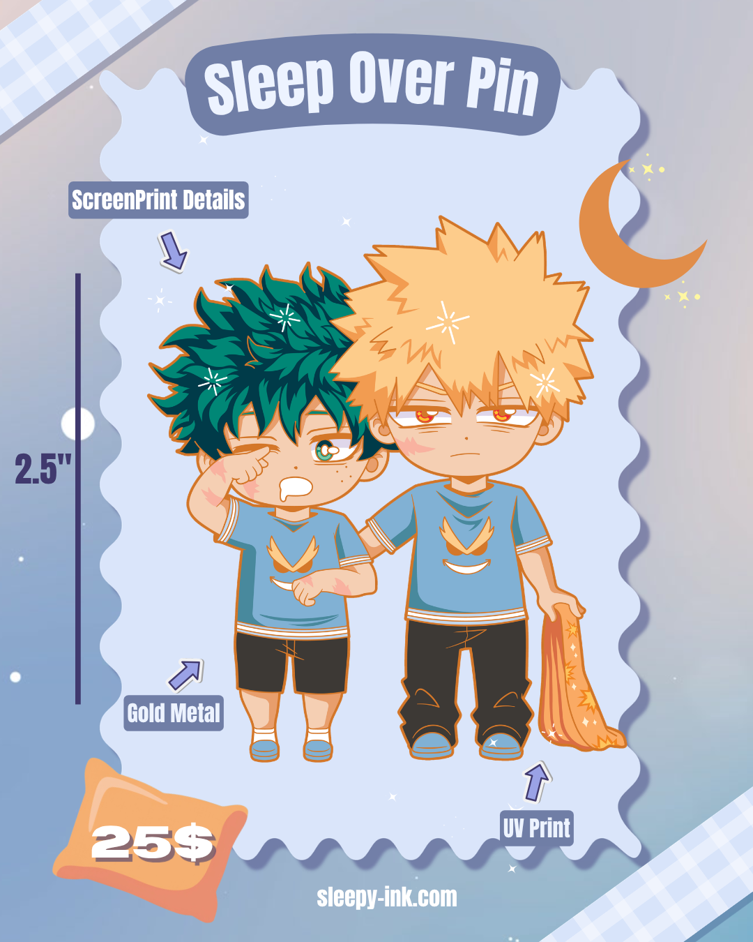 Sleepover Pins