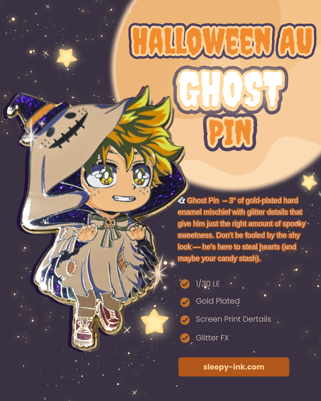 Spooky Season Special: 💥 Wolf & 🥦 Ghost Pins 🎃